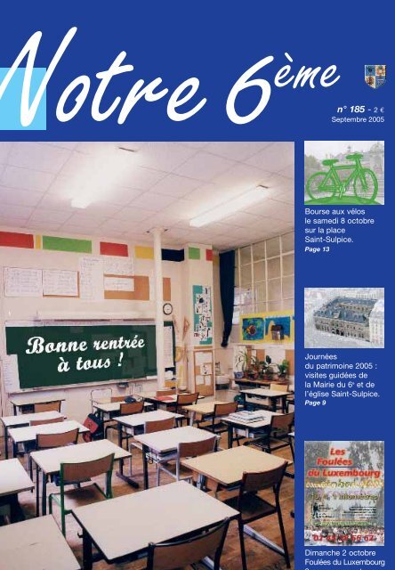 nÂ° 185 - 2 â¬ - Notre 6Ã¨me - Chez