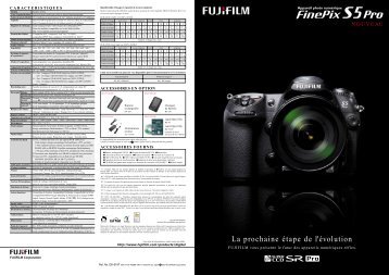 Documentation FinePix S5 Pro.pdf - Fujifilm France