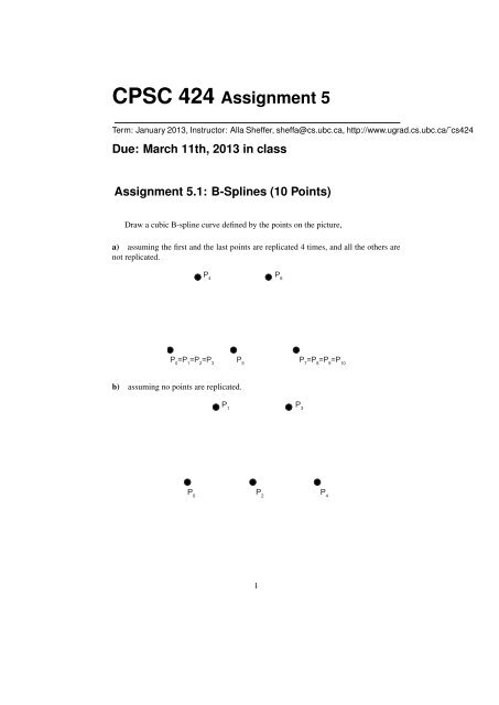 CPSC 424 Assignment 5 - Ugrad.cs.ubc.ca