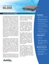 Actelis® ML688 Datasheet - Advanced Traffic Products