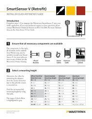 SmartSensor V Retrofit Installer Quick-reference Guide - Advanced ...