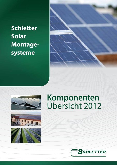 Schletter Produktkatalog - Solera GmbH