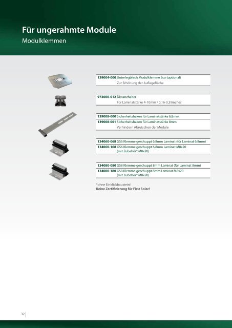 Schletter Produktkatalog - Solera GmbH