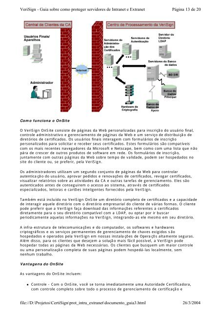 Guia sobre como proteger servidores de Intranet e Extranet