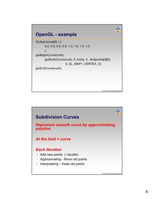 CPSC 424 Rational Curves Syllabus - Ugrad.cs.ubc.ca