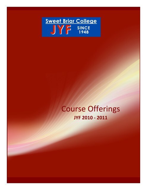 Brochure English Translations Of Course Offerings