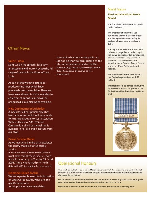 Worcestershire Medal Service Ltd