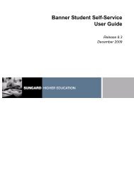 Finding Course Offerings In Banner Self Service