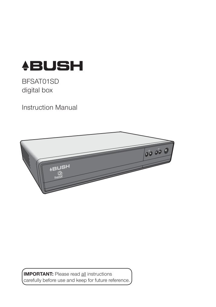 ALLIMITY Telecomando Sostitutivo Per Bush FREESAT HD – BFSATO3HD, BFSATO2SD, BFSAT01SD E Altri