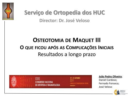 osteotomia de maquet iii o que ficou após as complicações ... - RIHUC