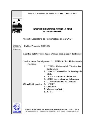 INFORME CIENTIFICO- TECNOLOGICO INTERIM ... - Reuna