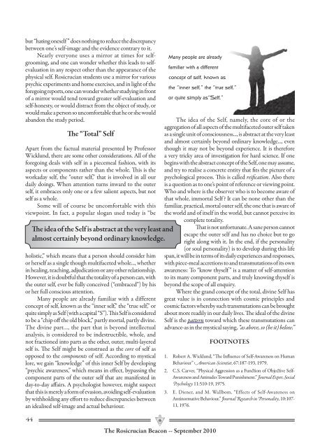 Rosicrucian Beacon Magazine - 2010-09 - AMORC