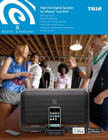 High End Digital Speaker for iPhone™ and iPod® - Altec Lansing