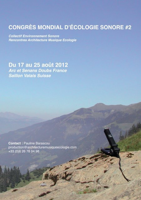 rencontre architecture musique ecologie