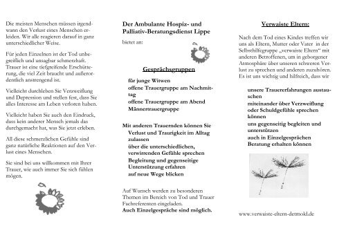 Der Ambulante Hospiz- und Palliativ-Beratungsdienst Lippe ...