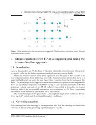 1 Stokes equations with FD on a staggered grid using the stream ...