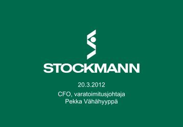 Nordnet 20.3.2012 - Stockmann Group