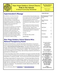 March 2012 Edition - New Hope-Solebury School District