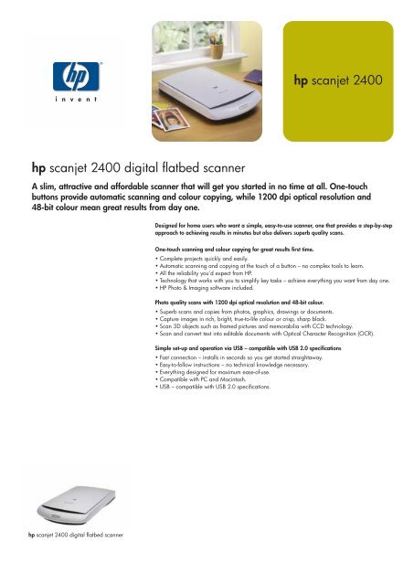 hp scanjet 2400 hp scanjet 2400 digital flatbed scanner