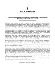 Kanta-asiakasoptioiden haltijoille tarjottavat 553 ... - Stockmann Group