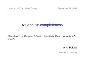 NP and NP-completeness