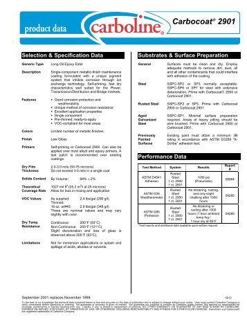 Carbocoat 2901 PDS - Carboline