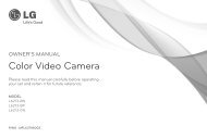 Color Video Camera - LG Cctv