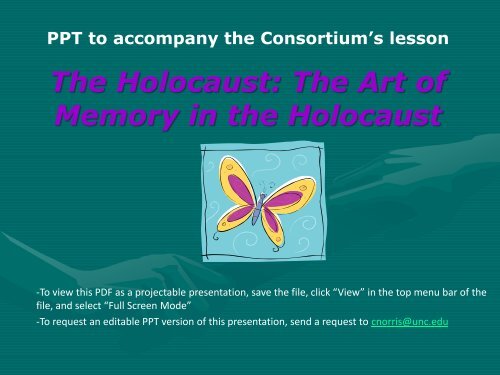 PowerPoint Presentation - Terezin Powerpoint