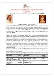 KRIYA YOGA WORKSHOPS March 2013 (PDF) - Om Vedic Heritage ...