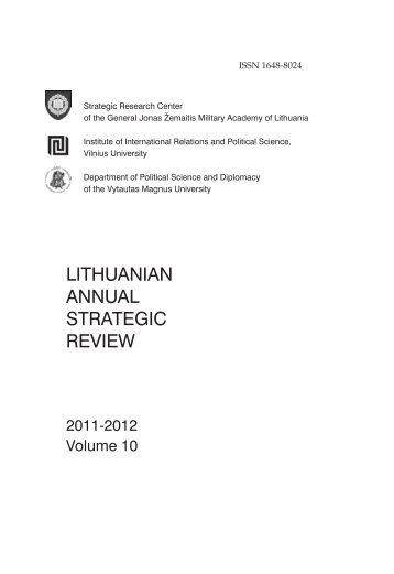 lithuanian annual strategic review - KraÅ¡to apsaugos ministerija