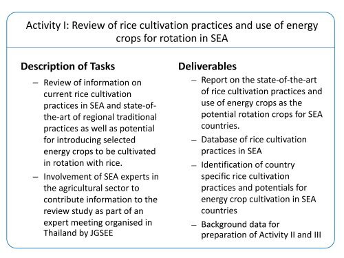 Strategic rice cultivation with energy crop rotation in Southeast Asia