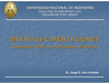 DiseÃ±o de Cimentaciones - Dr. Ing. Jorge Elias Alva Hurtado