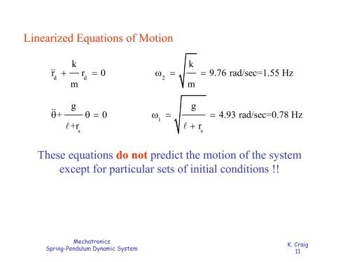 Spring Pendulum Dynamic System - Mechatronics