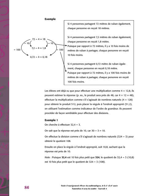 Fascicule 3 : Nombres décimaux et pourcentages - L'@telier