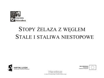 Stopy Å¼elaza z wÄglem â Stale i staliwa niestopowe