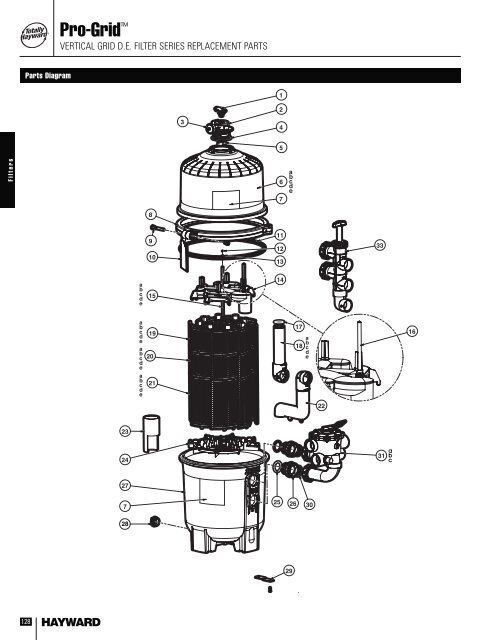 VERTICAL GRID DE FILTER SERIES REPLACEMENT ... - Hayward