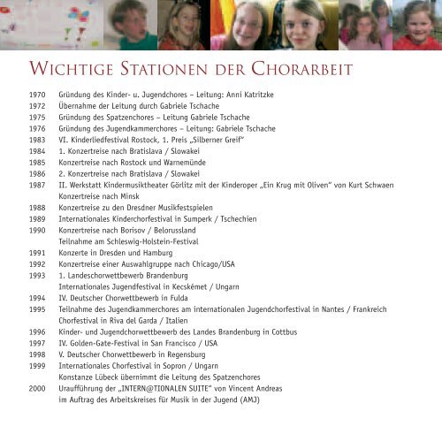 Kinderchor Singakademie - Grundschule Caputh