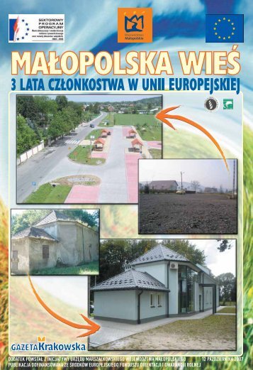 Małopolska Wieś 3 lata członkostwa w Unii Europejskiej