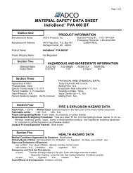 MATERIAL SAFETY DATA SHEET HelioBond ... - Solarbag-Shop