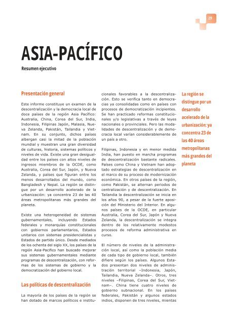 La Descentralización y la Democracia Local en el mundo - UCLG