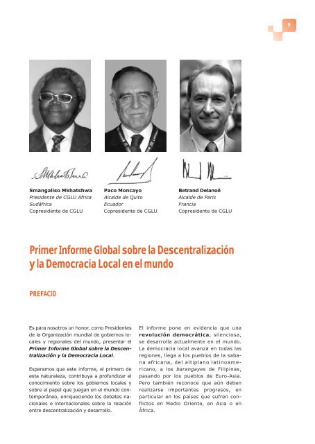 La Descentralización y la Democracia Local en el mundo - UCLG