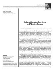 Pediatric Obstructive Sleep Apnea and ... - PSO-HNS