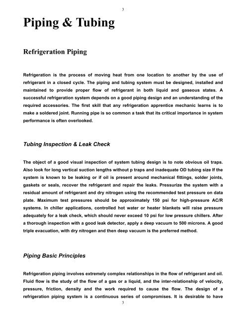 Refrigeration Piping Charging Residential AirConditioning R