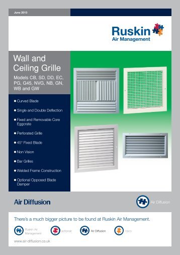 Wall & Ceiling Grilles - Air Diffusion
