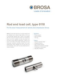 Rod end load cell, type 0110 - Brosa AG