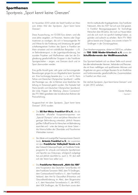 Jahresbericht 2010 (pdf, 5.3 MB) - Frankfurt am Main