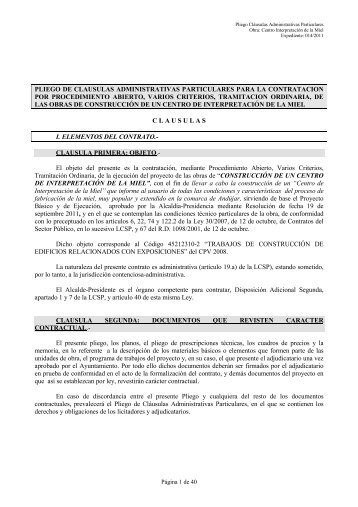 PCAP PA TO CENTRO MIEL - Ayuntamiento de AndÃºjar