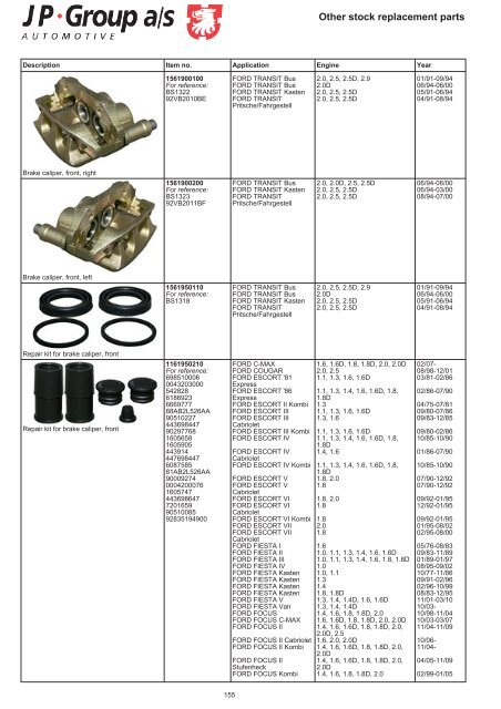 Highest quality spare parts