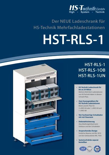 HST-RLS-1 HST-RLS-1OB HST-RLS-1UN Der NEUE ... - HS-Technik