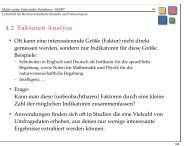 Faktorenanalyse - Lehrstuhl fÃ¼r Rechnerorientierte Statistik und ...